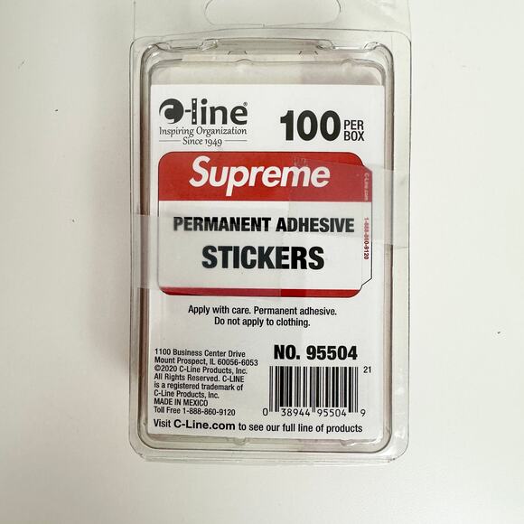 Supreme Stickers C Line Name Tag Bicycle Playing Mini Cards Logo Bundle Lot NEW - Picture 2 of 7